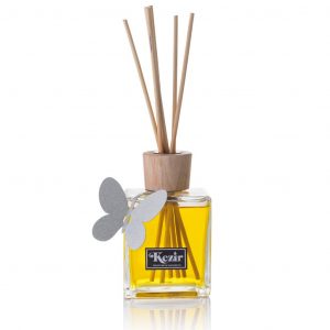 Katmandu 250 ml con decoro Arti e Mestieri Farfalla, fragranza d'ambiente ambra e neroli.